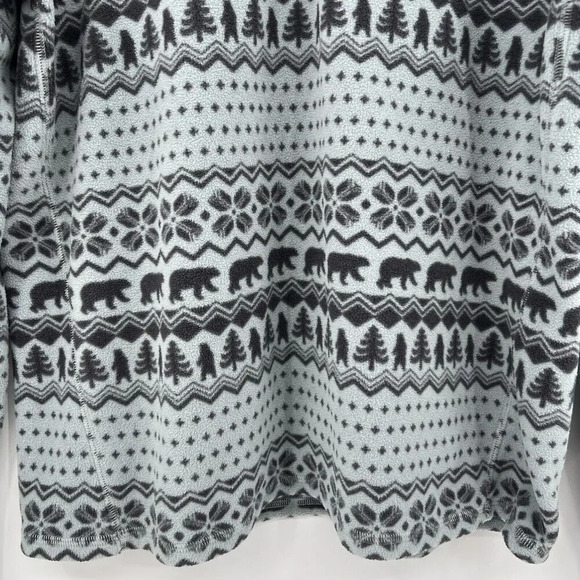 Chubbies‎ The Bear Hug Gray Fleece Pullover 1/4 Zip Nordic Men’s Size Medium - Picture 4 of 9